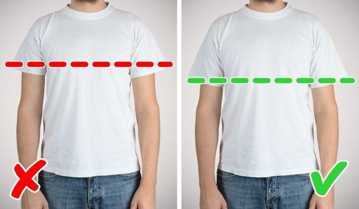 Sai lầm khi chọn áo phông có độ dài tay quá ngắn